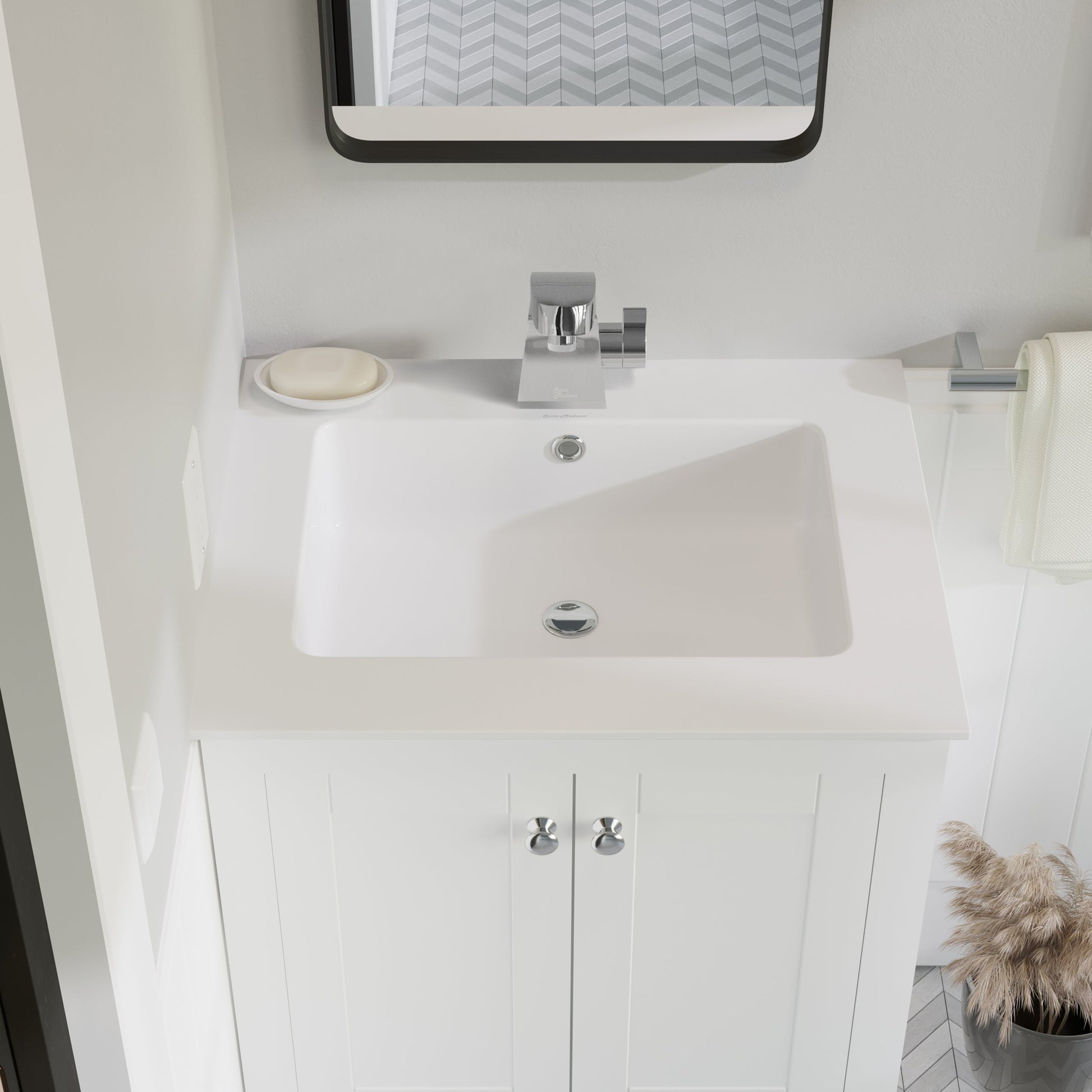 Glossy White / 1-Hole