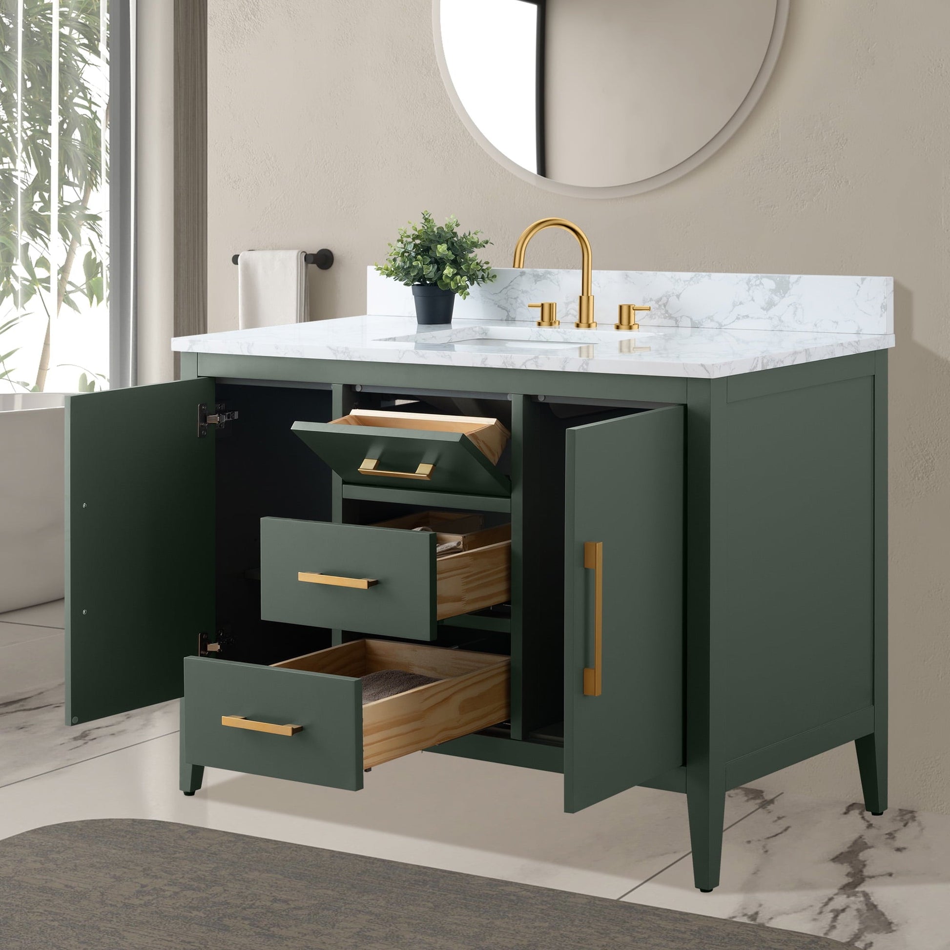 Vintage Green / Golden Brushed