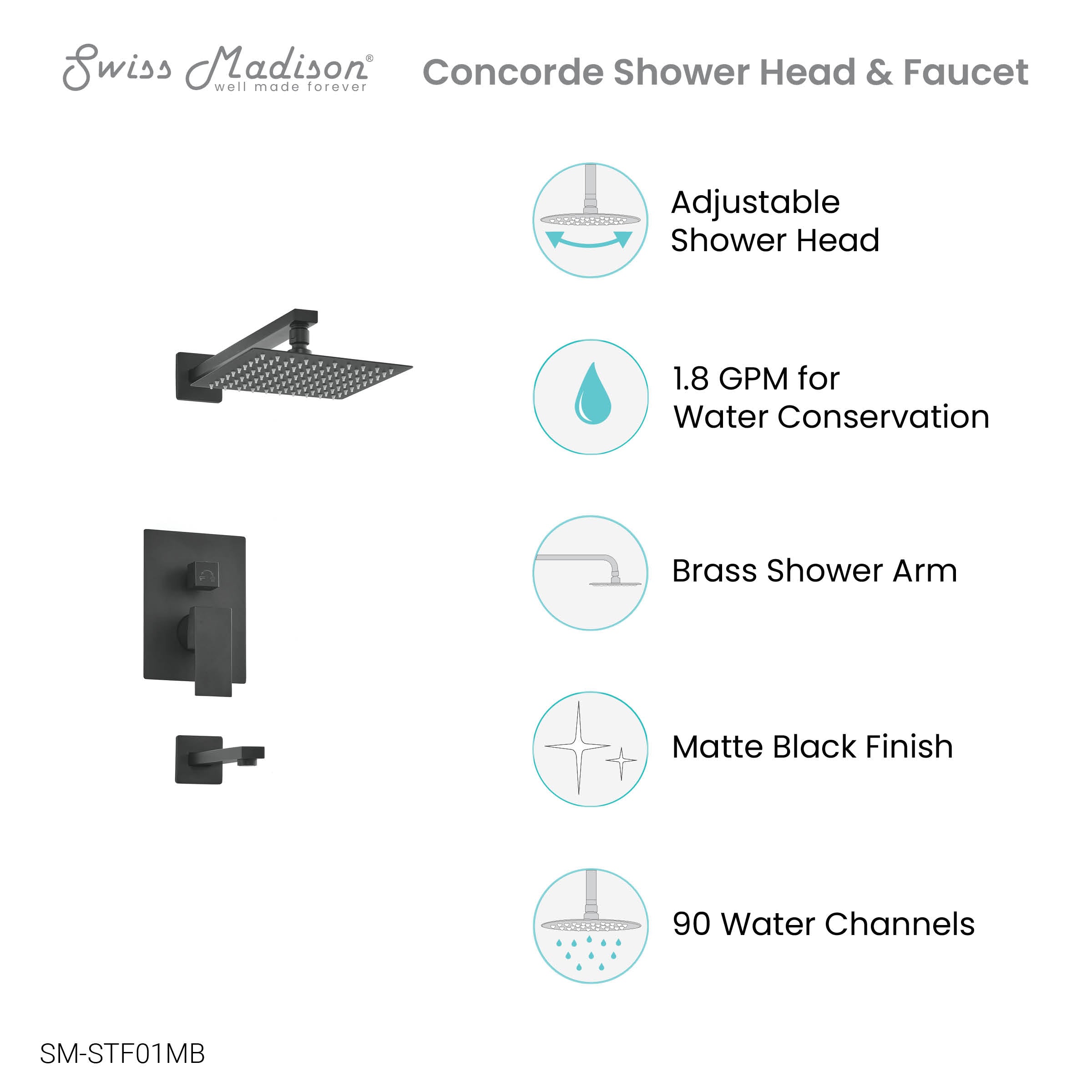 Matte Black / With Tub Filler