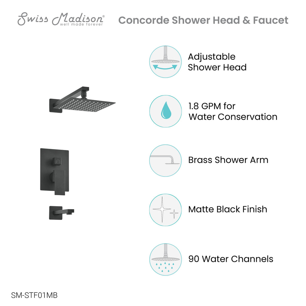 Matte Black / With Tub Filler