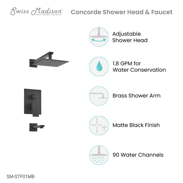 Matte Black / With Tub Filler