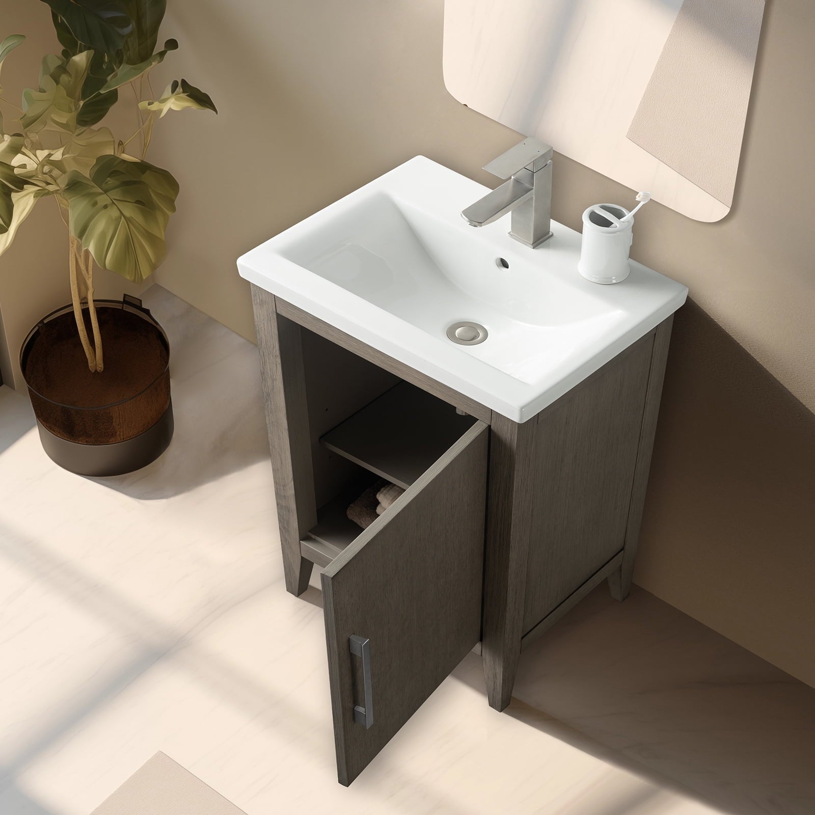 Driftwood Gray / Brushed Nickel