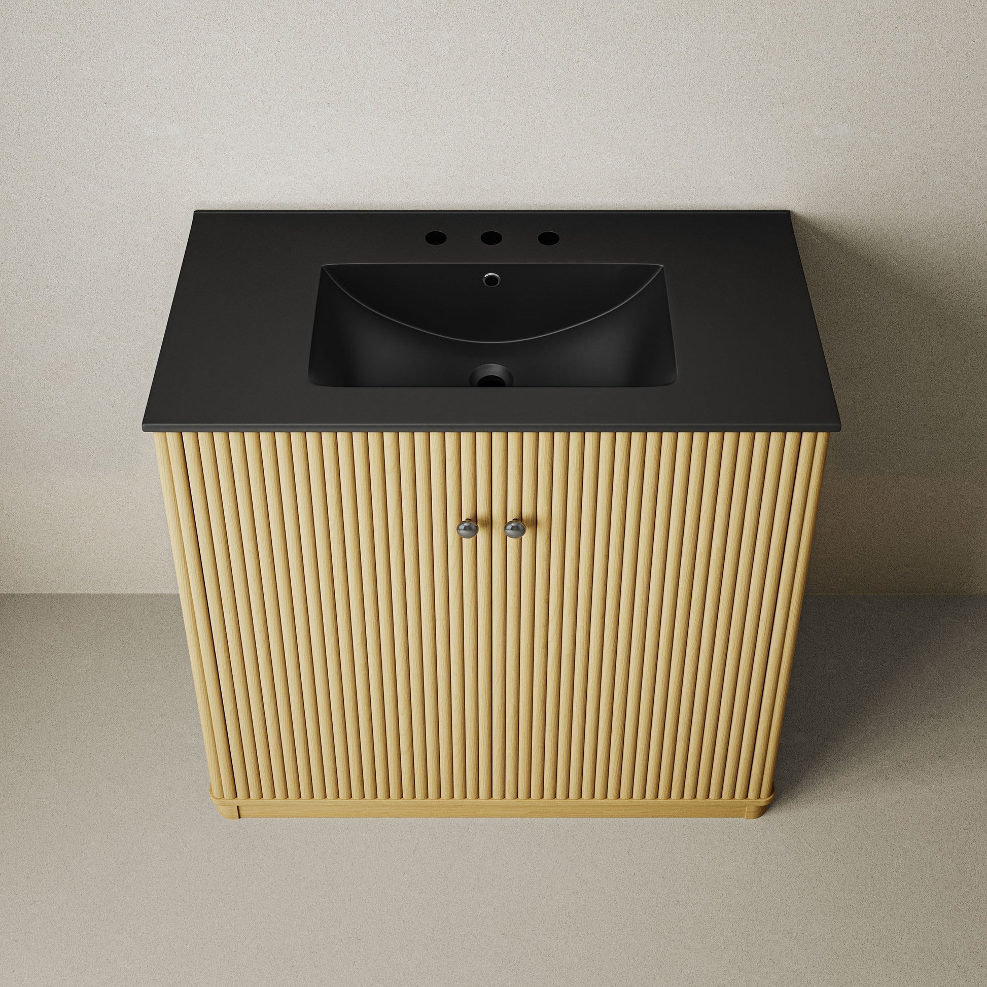 Natural Oak / Black / 3-Hole