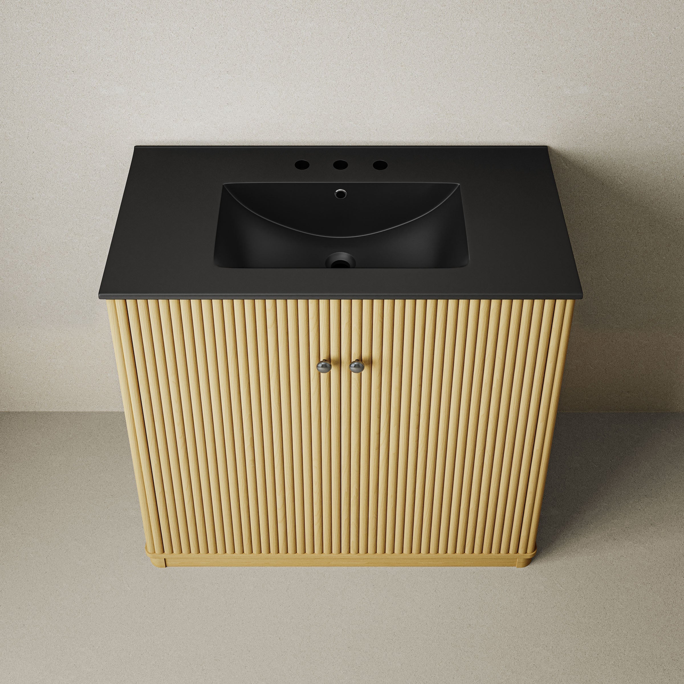 Natural Oak / Black / 3-Hole