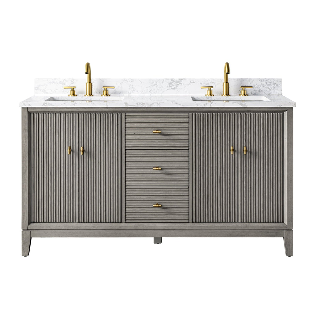 Linear Driftwood Gray / Golden Brushed