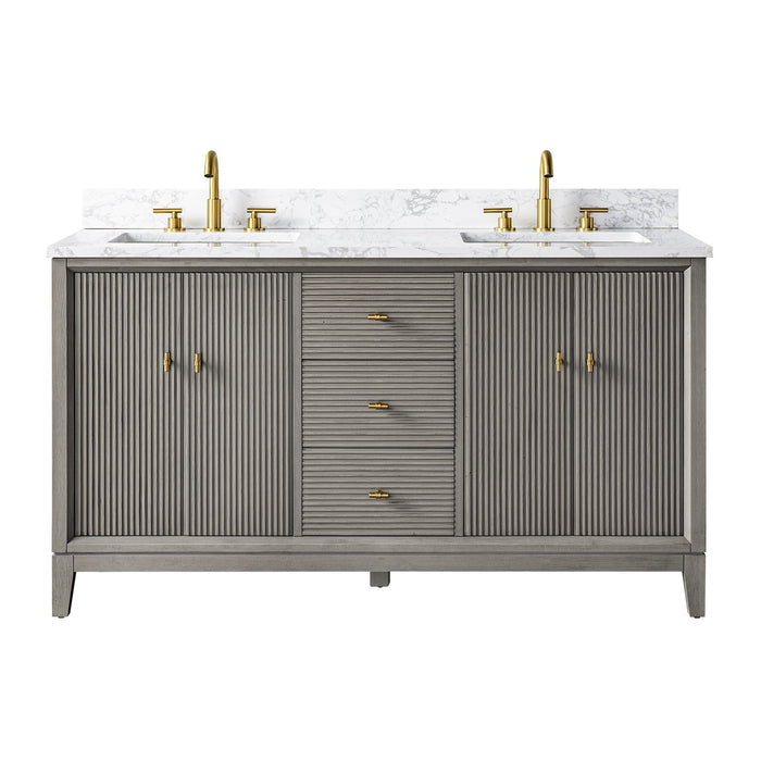 Linear Driftwood Gray / Golden Brushed