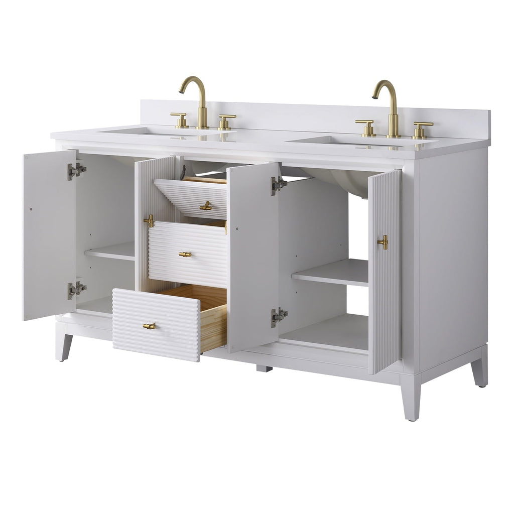 Linear White / Golden Brushed