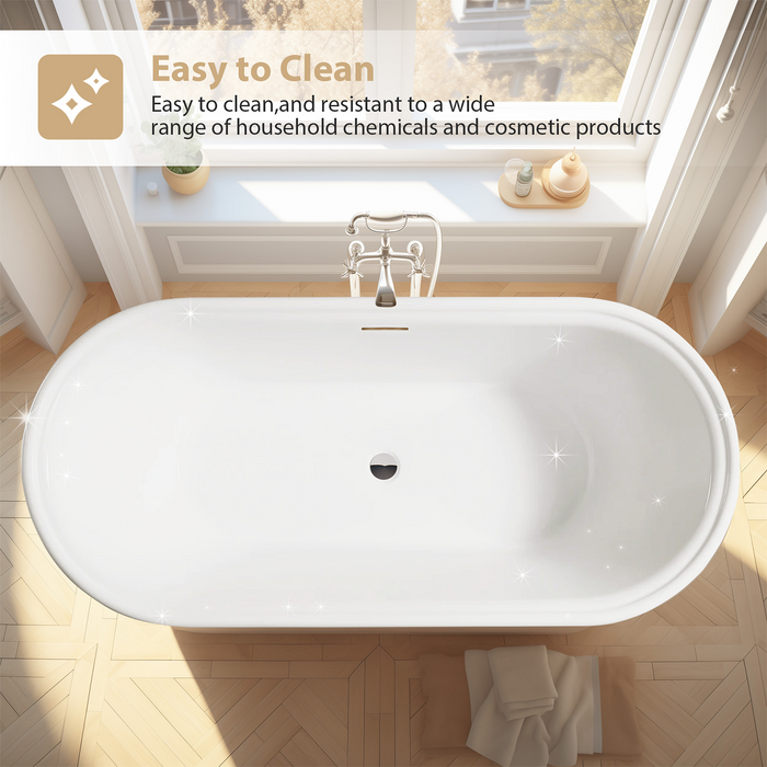 White / Polished Chrome