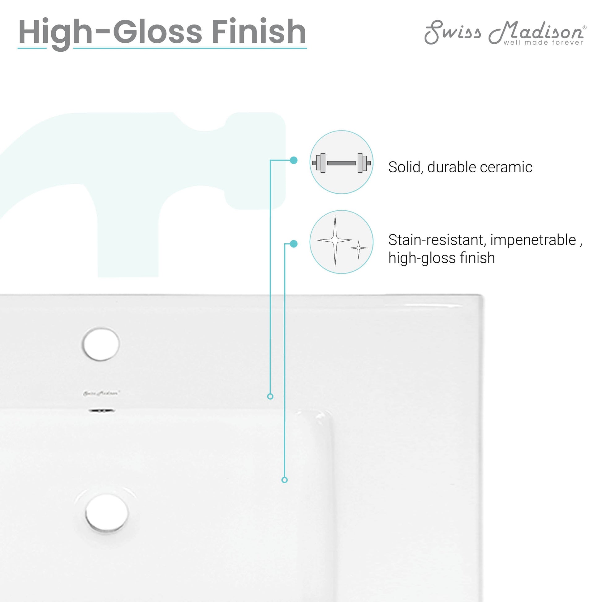 Glossy White / 1-Hole