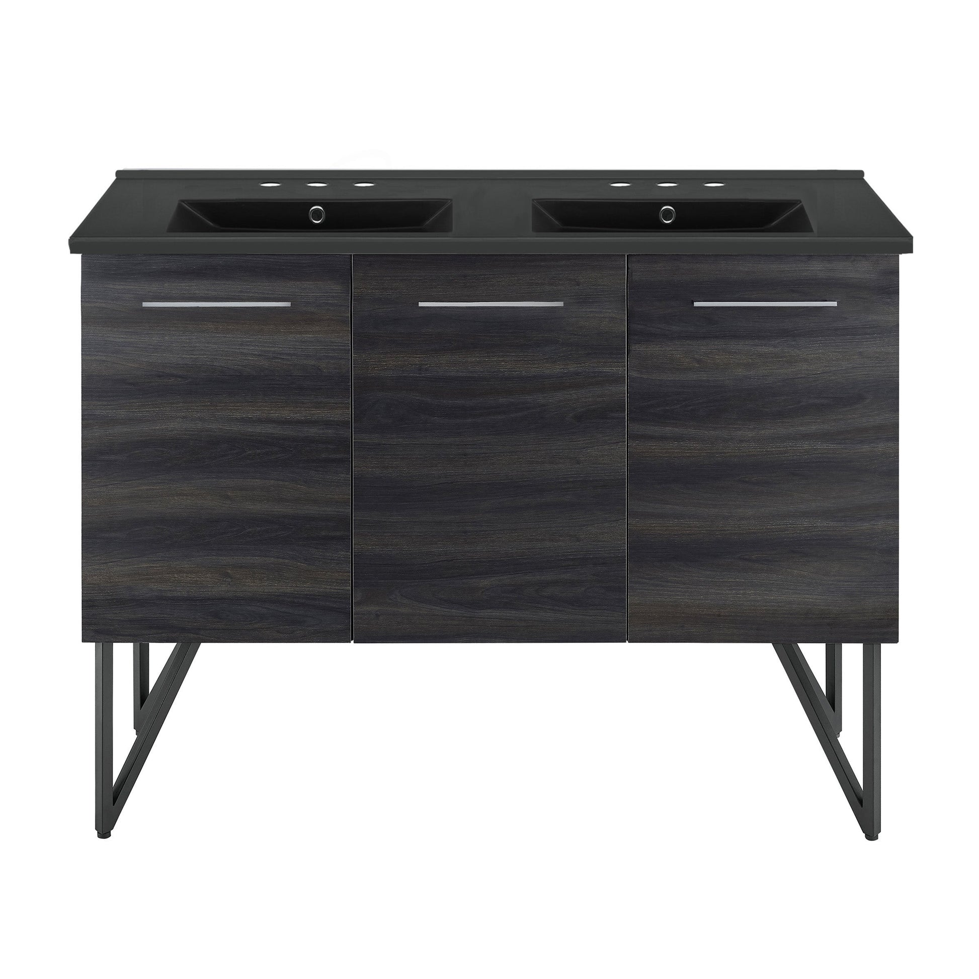 Black Walnut / Matte Black / 3-Hole