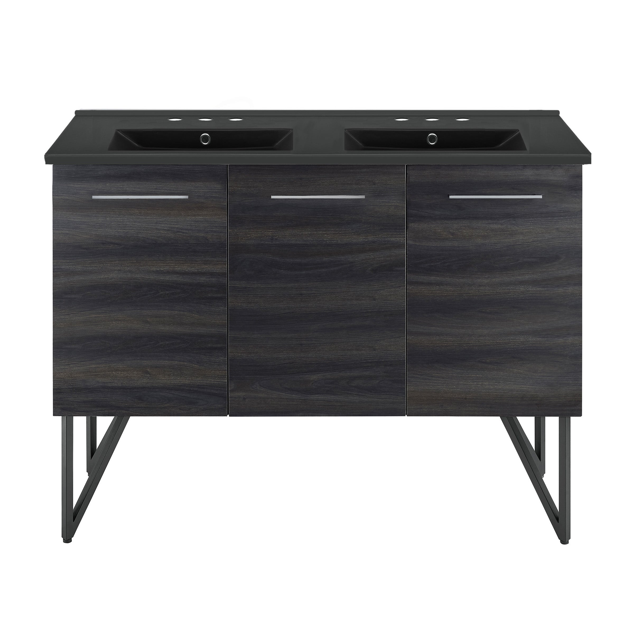 Black Walnut / Matte Black / 3-Hole