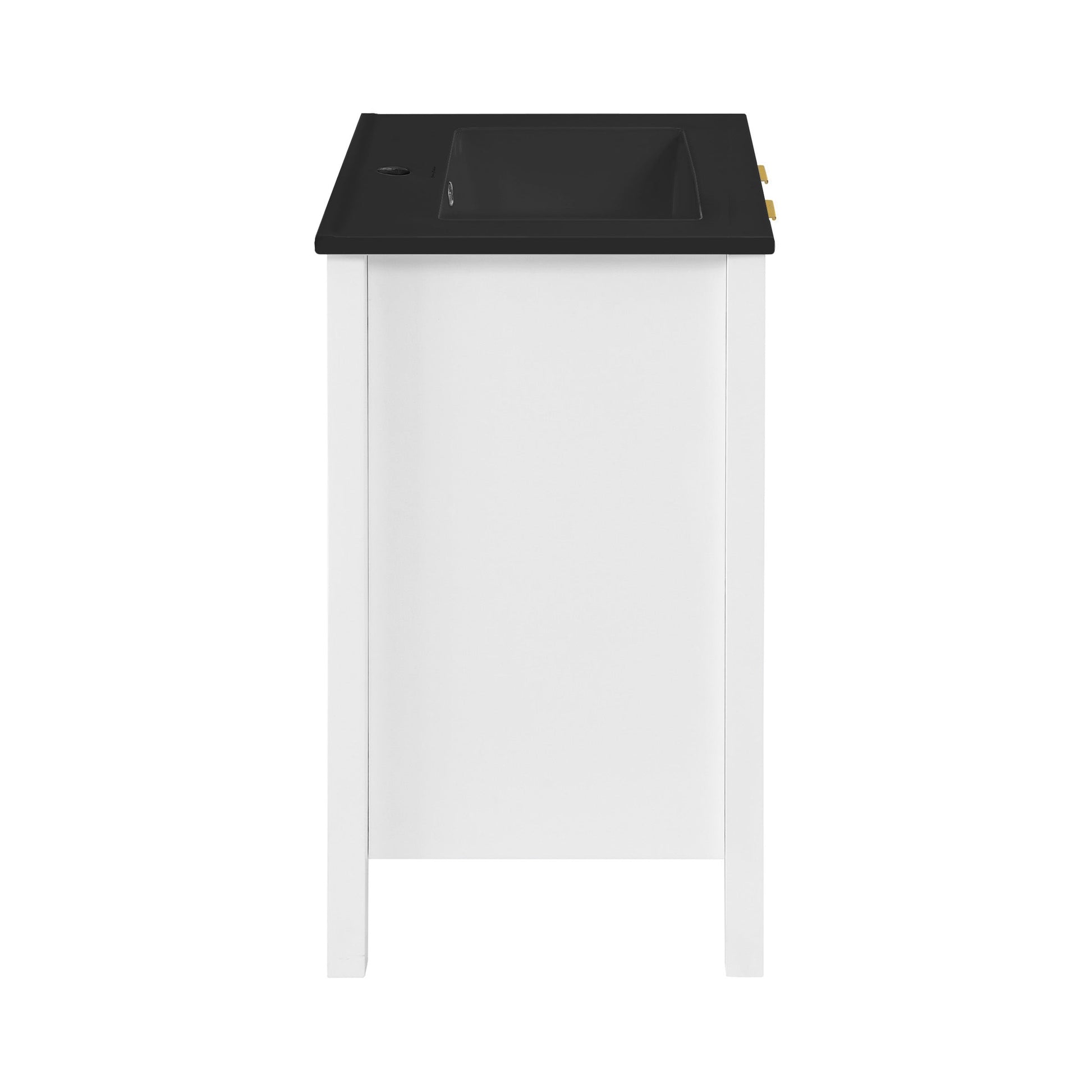 White / Matte Black / 1-Hole