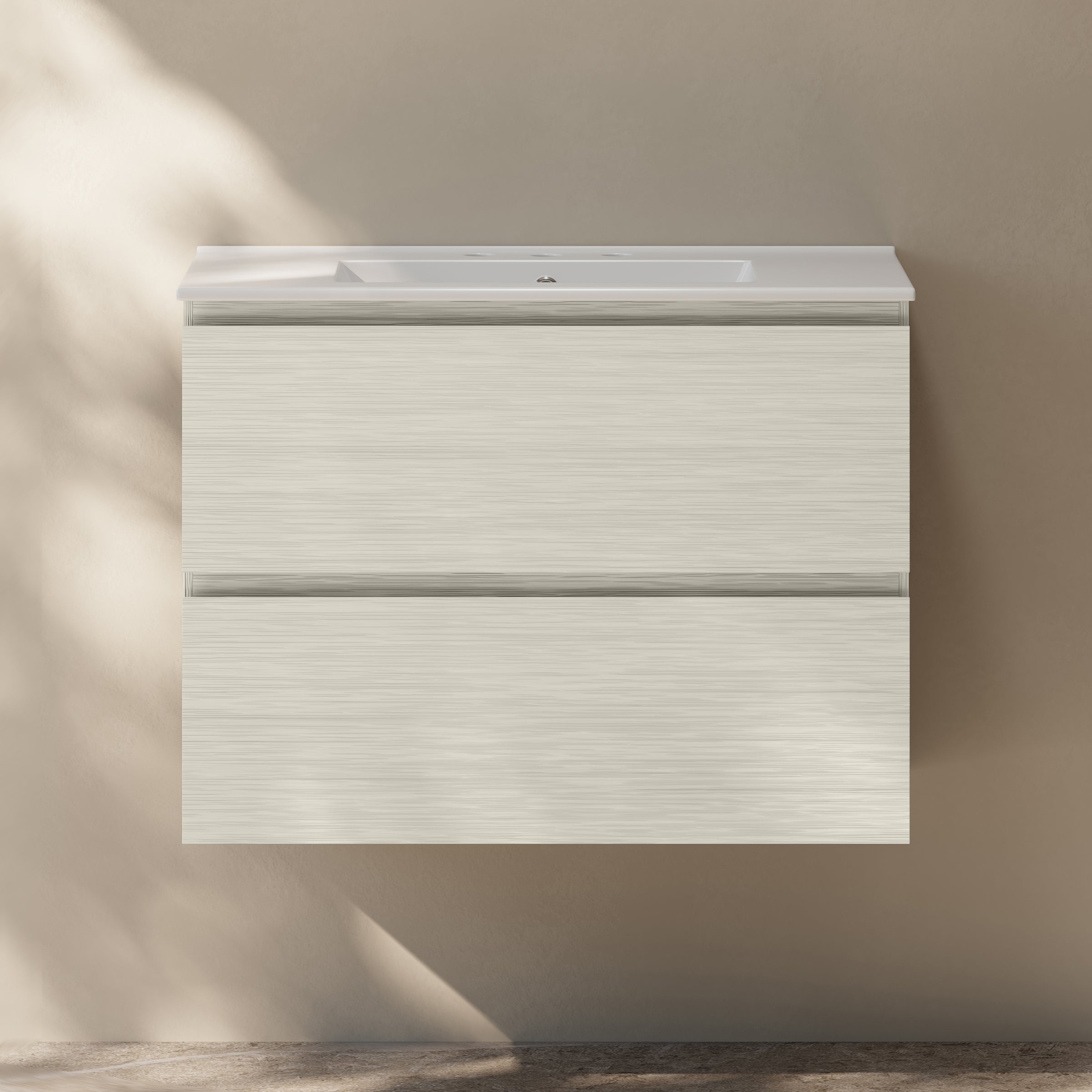 White Oak / Glossy White / 3-Hole