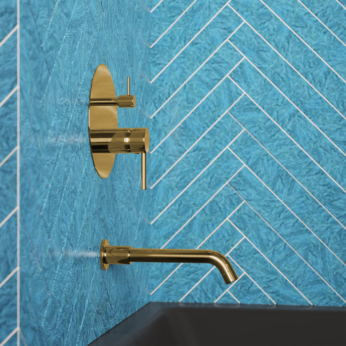 Brushed Gold / Without Hand Sprayer / With Tub Filler