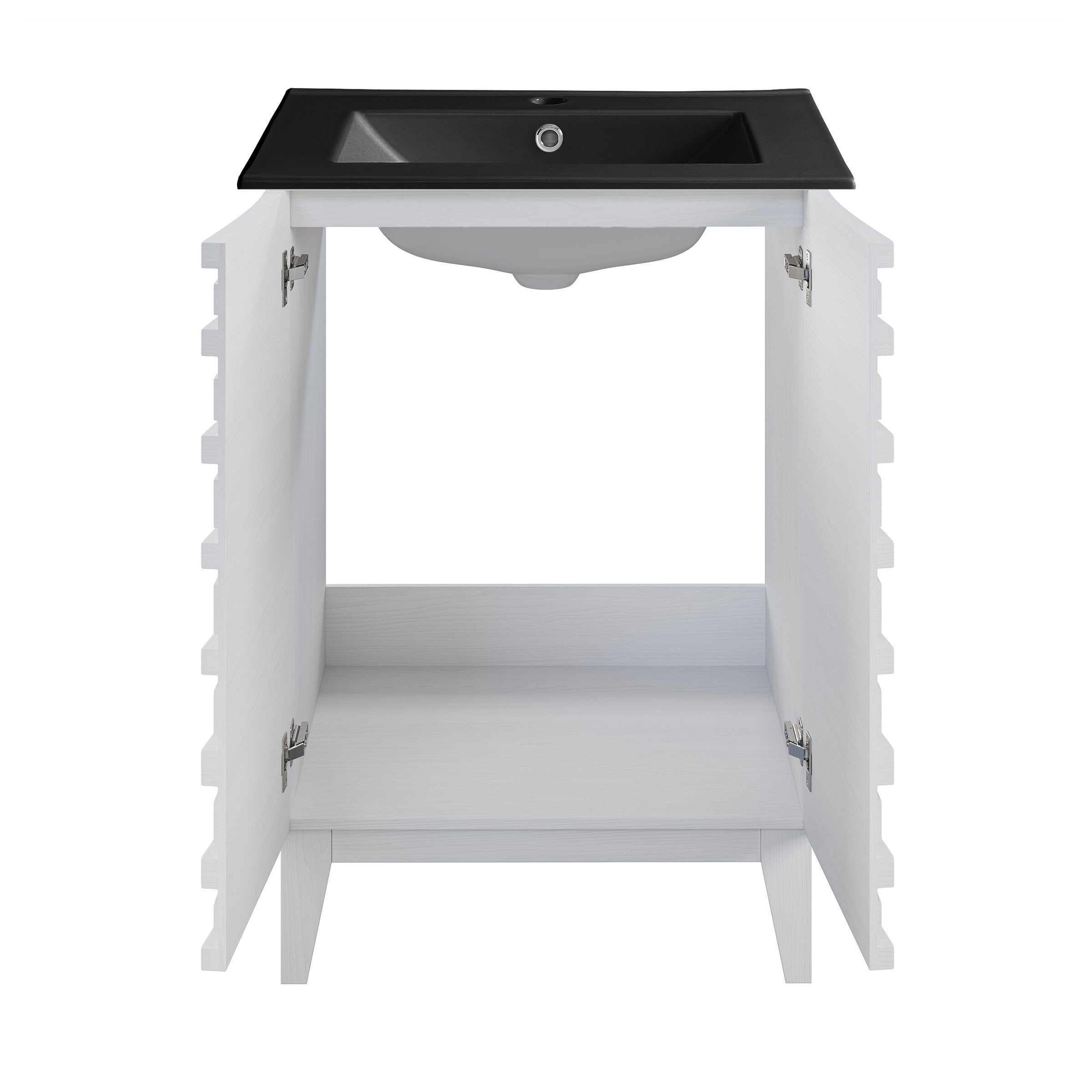 White Oak / Matte Black / 1-Hole