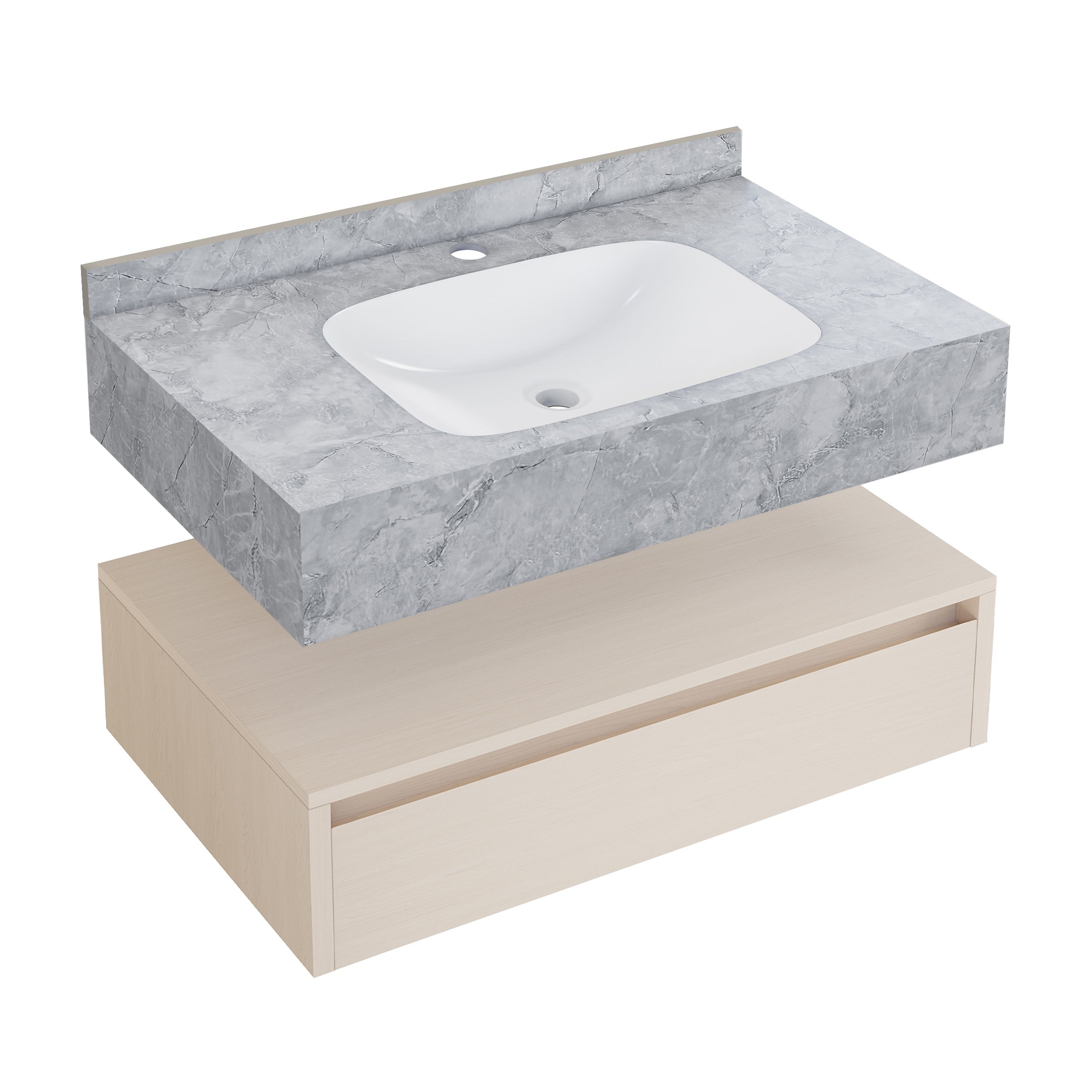 White Oak / Storm Gray