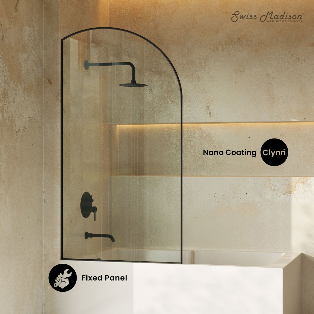 Matte Black / Bathtub Door