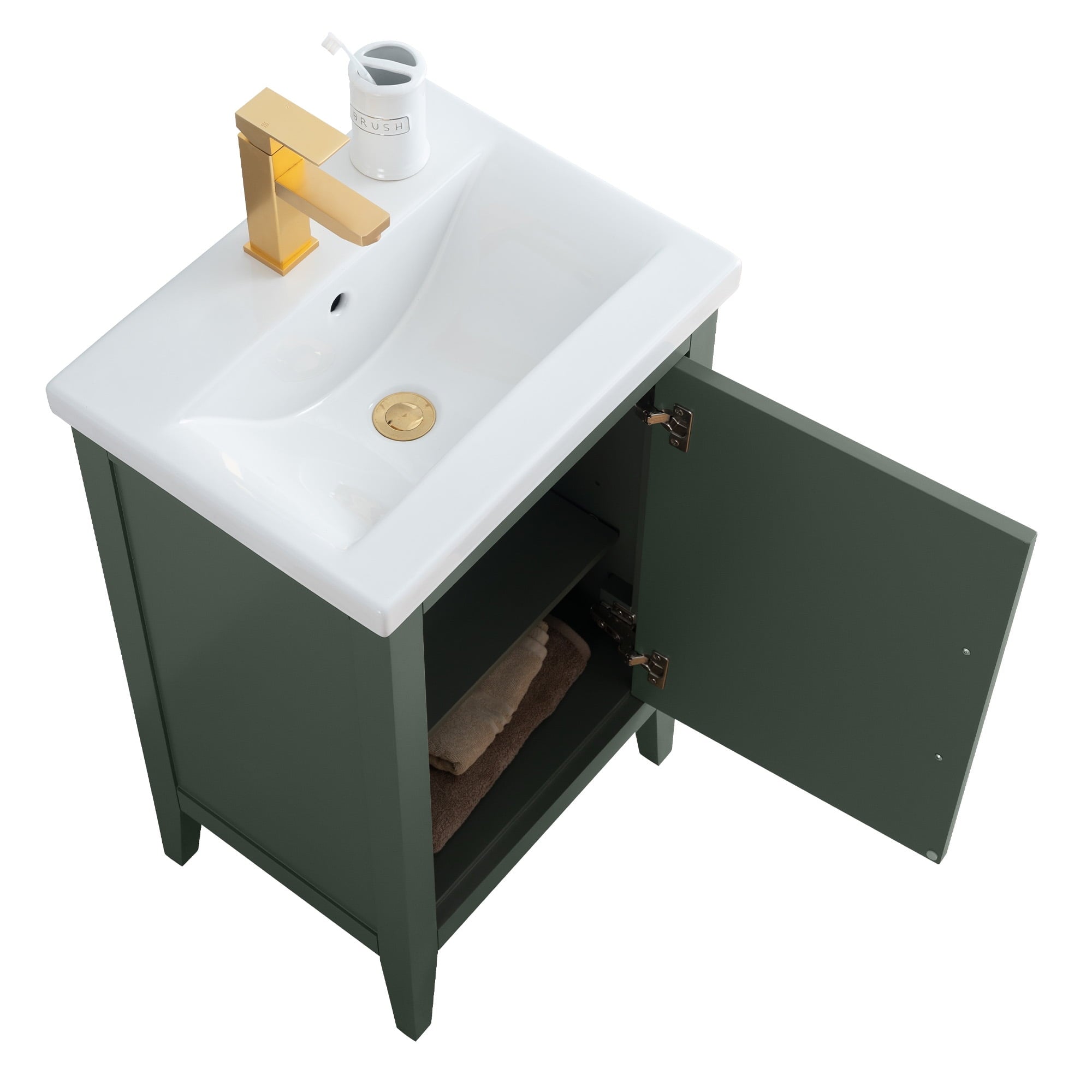 Vintage Green / Golden Brushed