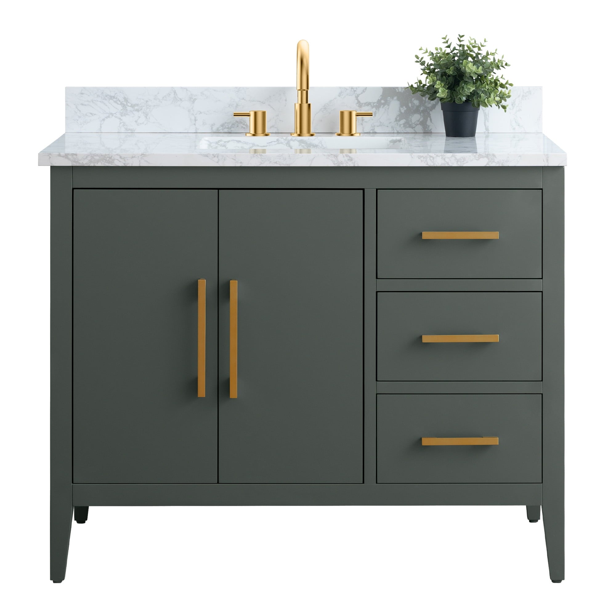 Vintage Green / Golden Brushed