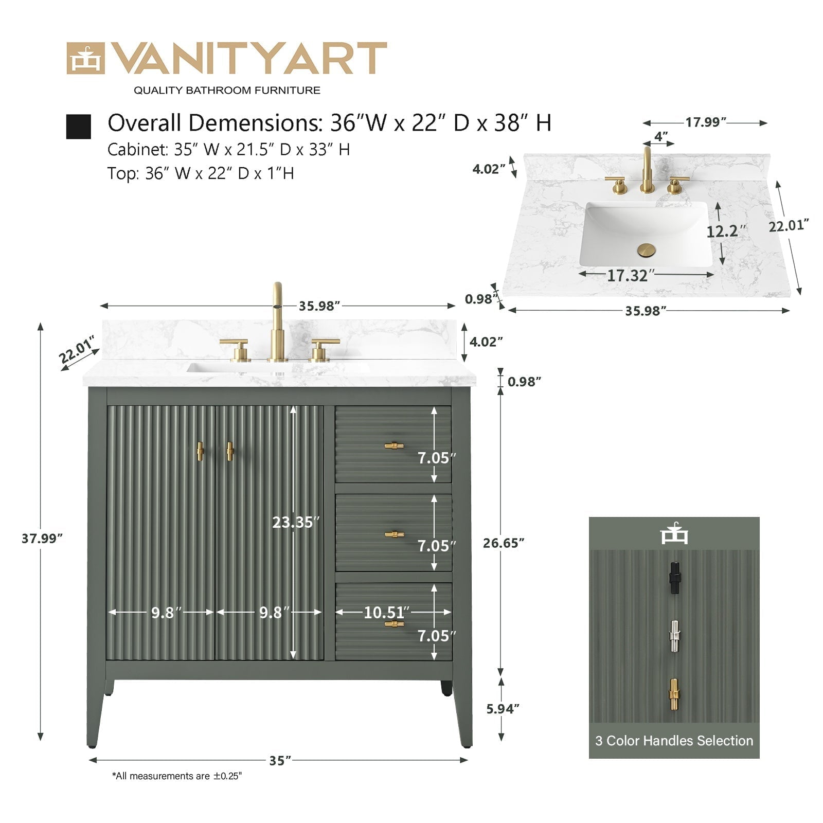 Linear Vintage Green / Matte Black