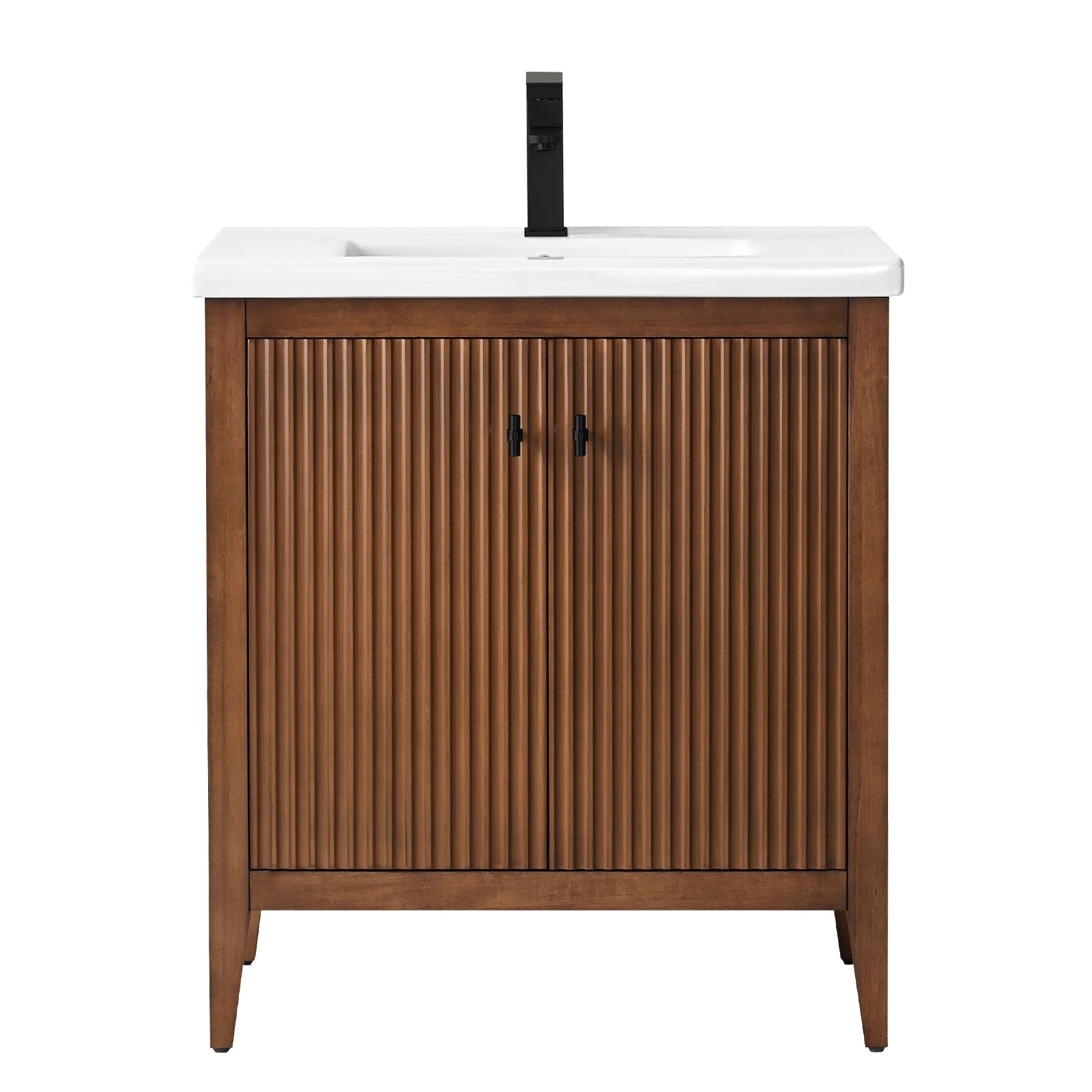 Walnut / Matte Black