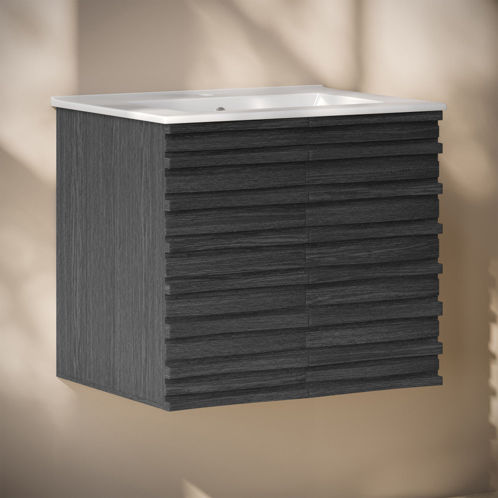 Black Oak / White / 1-Hole