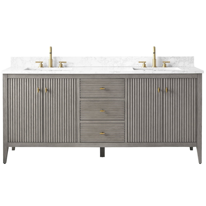 Linear Driftwood Gray / Golden Brushed