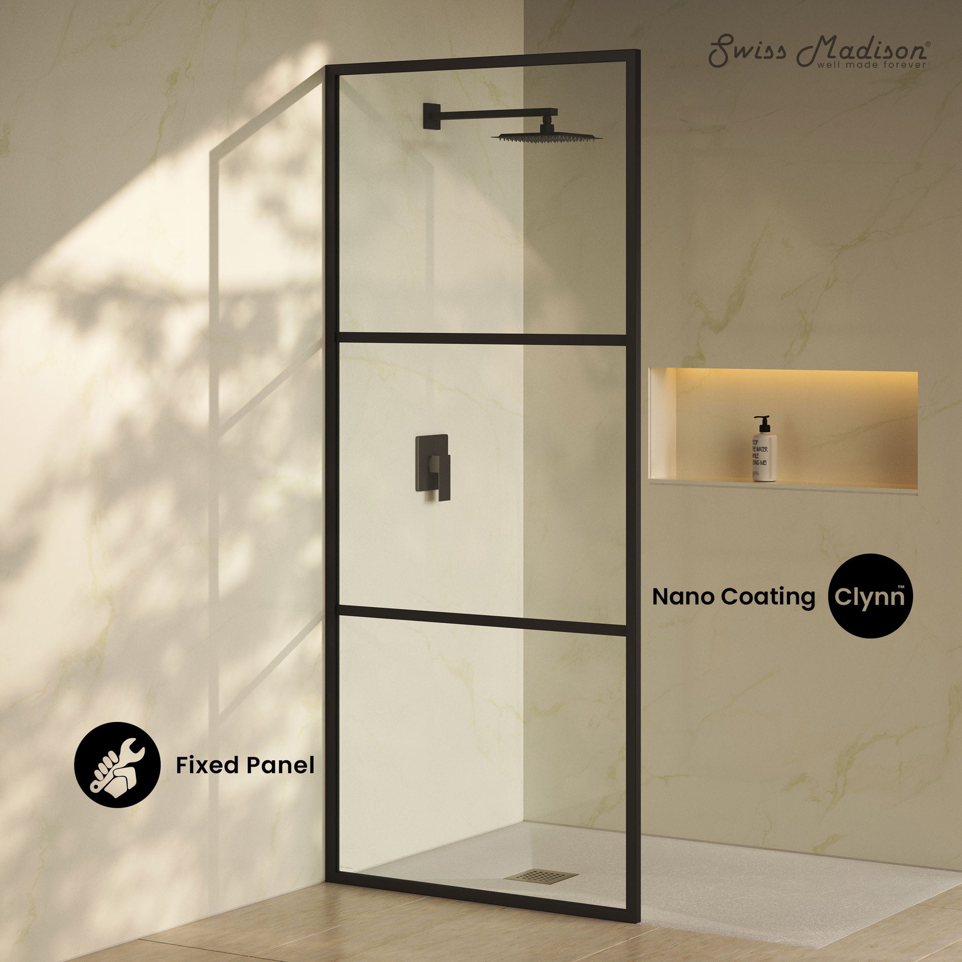 Matte Black / Shower Door