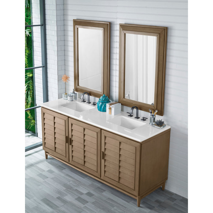 Whitewashed Walnut / White Zeus - 3 Faucet Holes