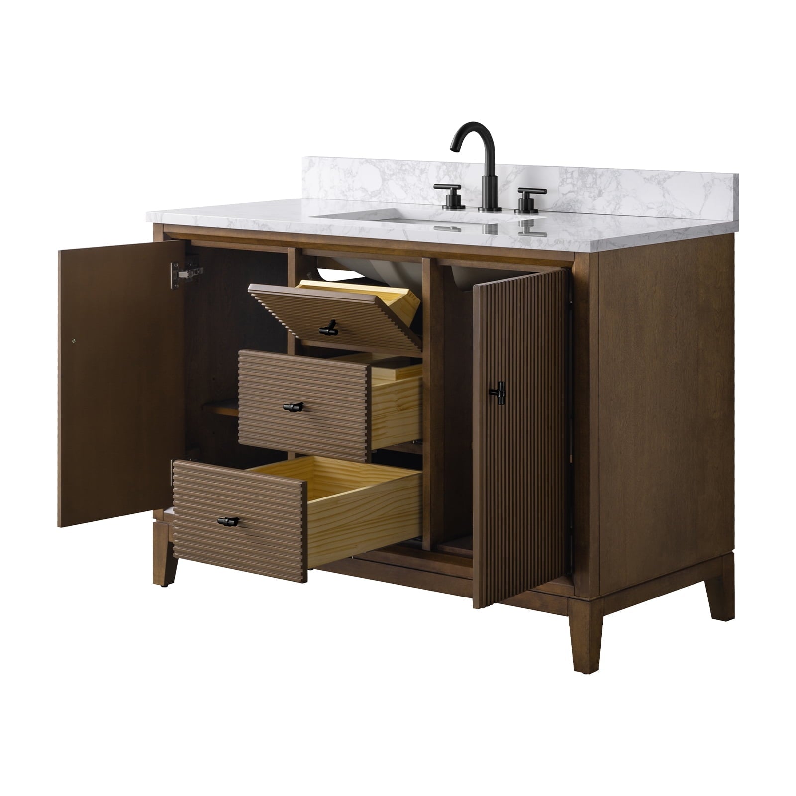 Linear Walnut / Matte Black