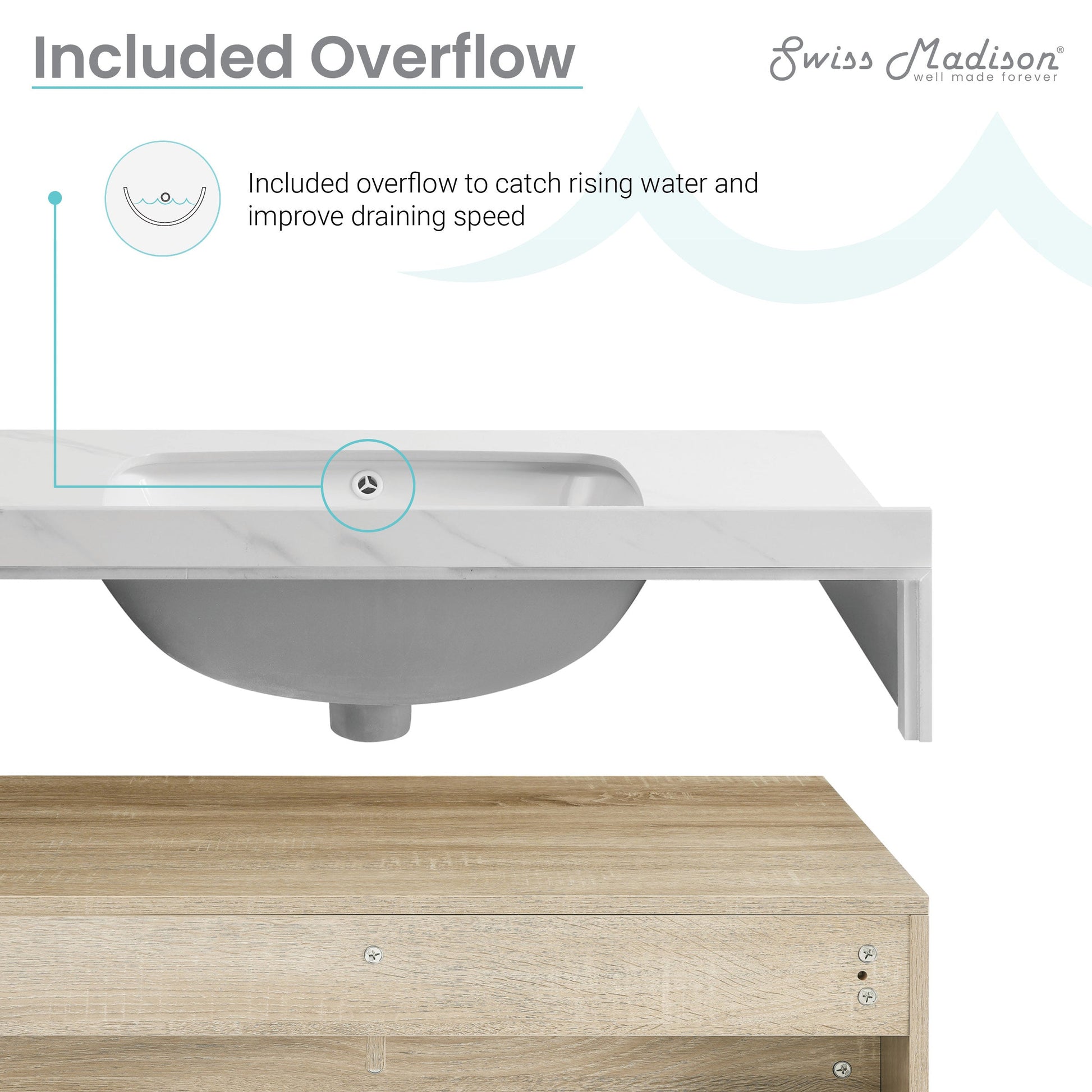 Weathered Oak / 1-Hole