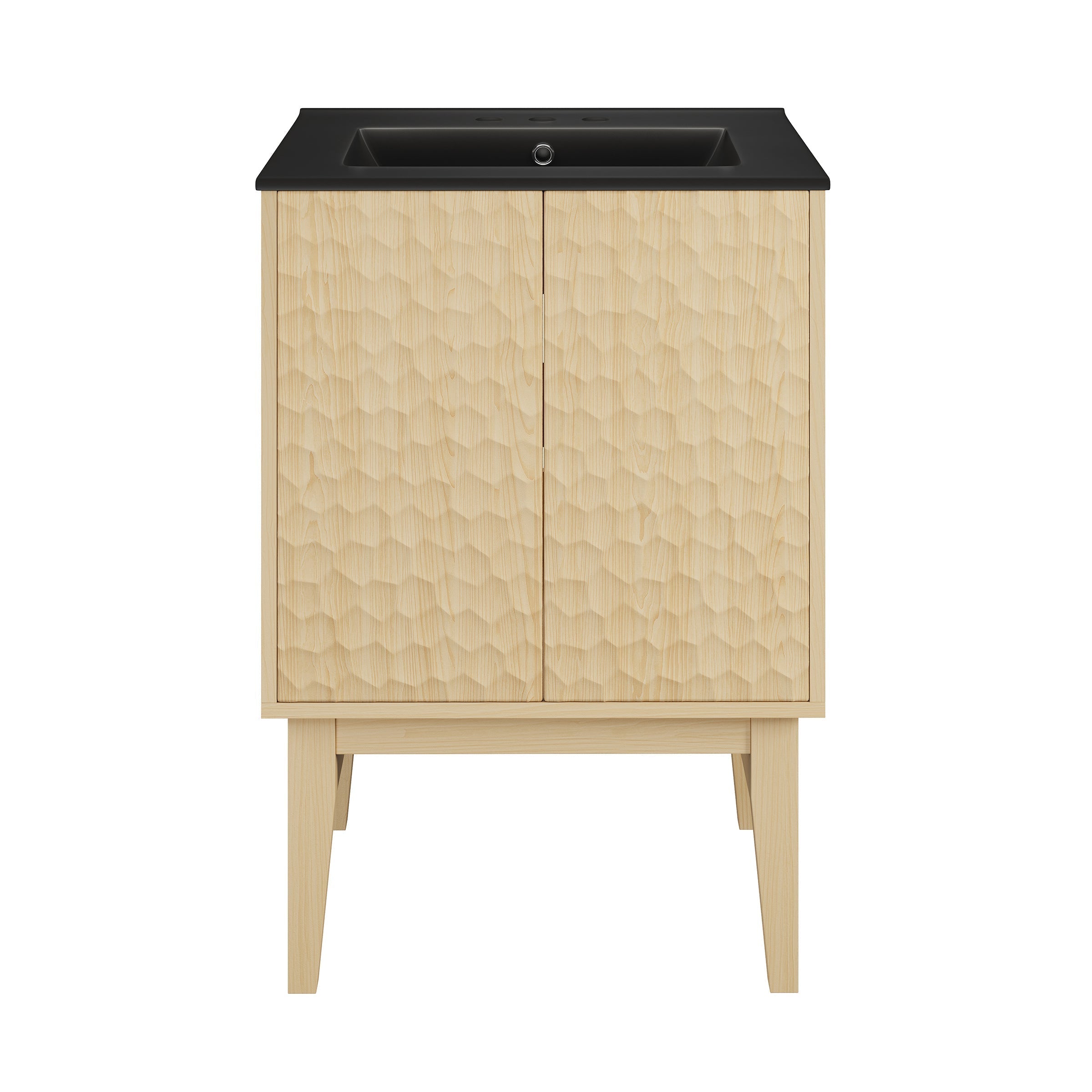 Natural Oak / Matte Black / 3-Hole