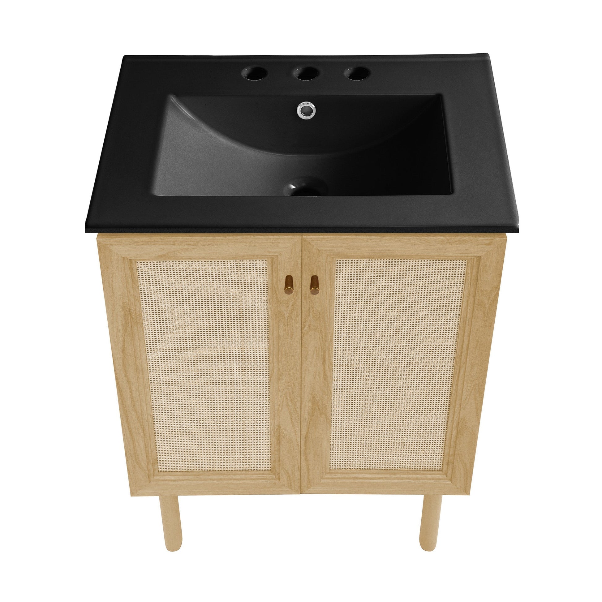 Natural Oak / Matte Black / 3-Hole