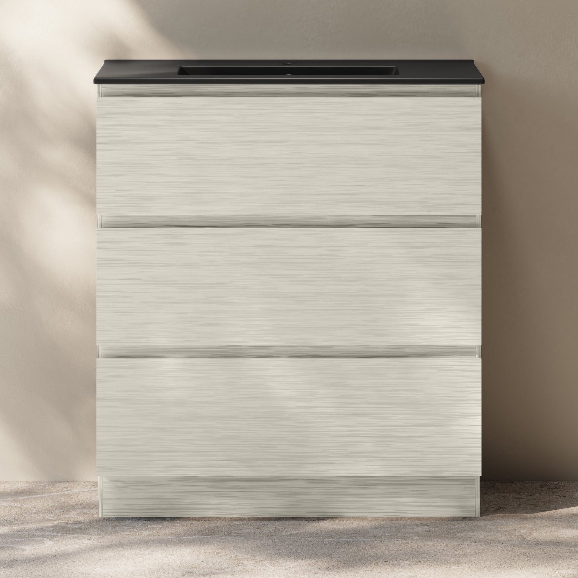 White Oak / Matte Black / 1-Hole
