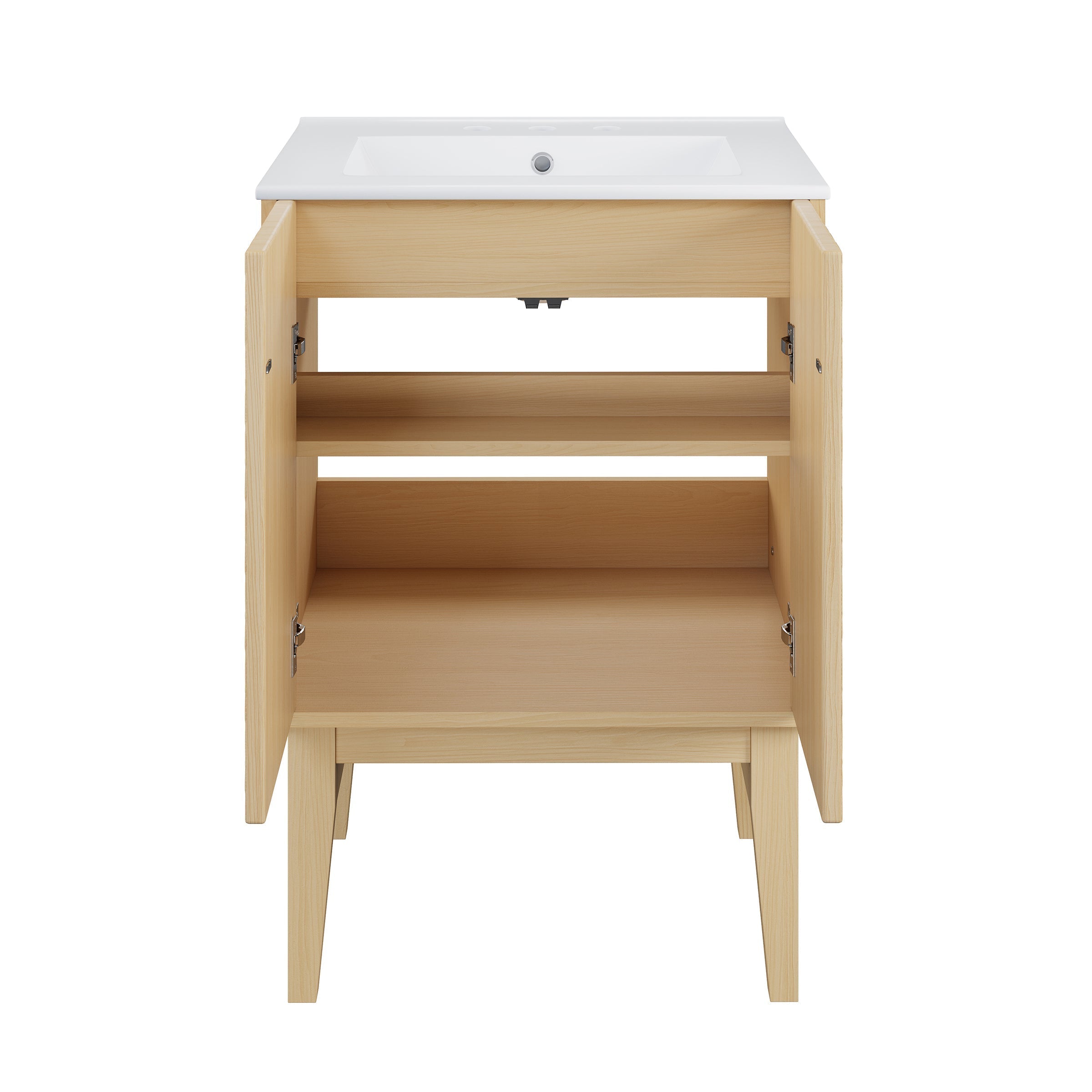 Natural Oak / White / 3-Hole