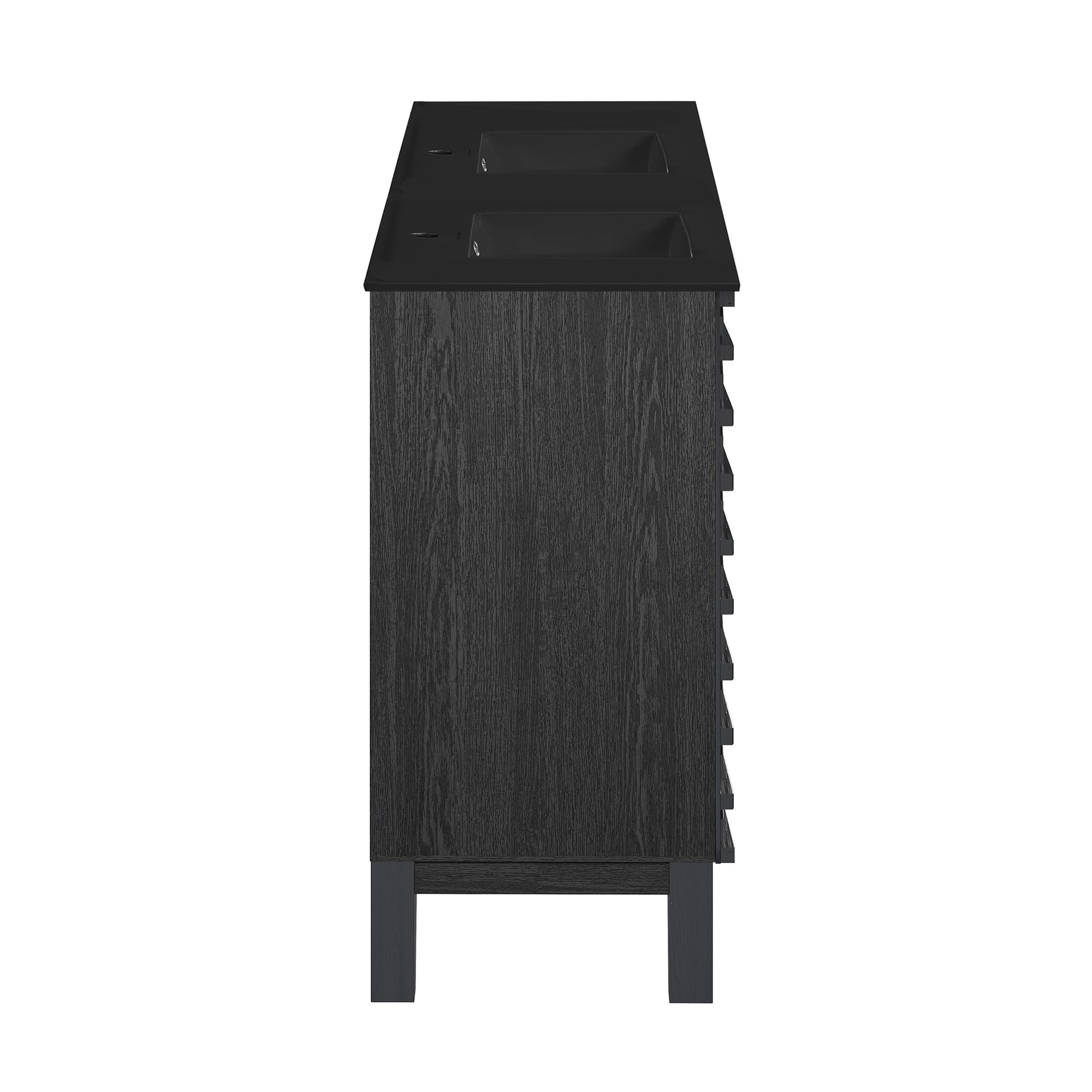 Black Oak / Matte Black / 1-Hole