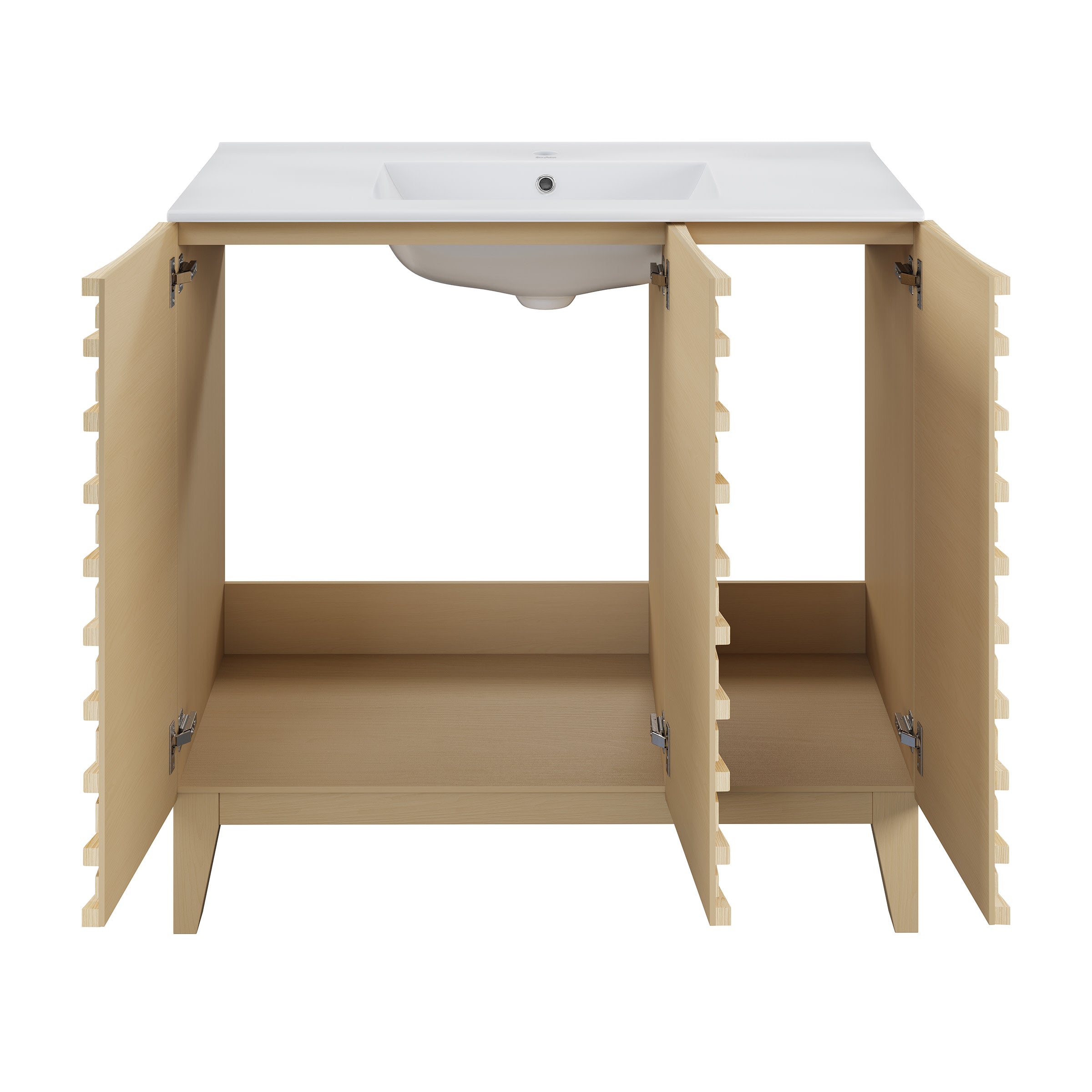 Natural Oak / White / 1-Hole