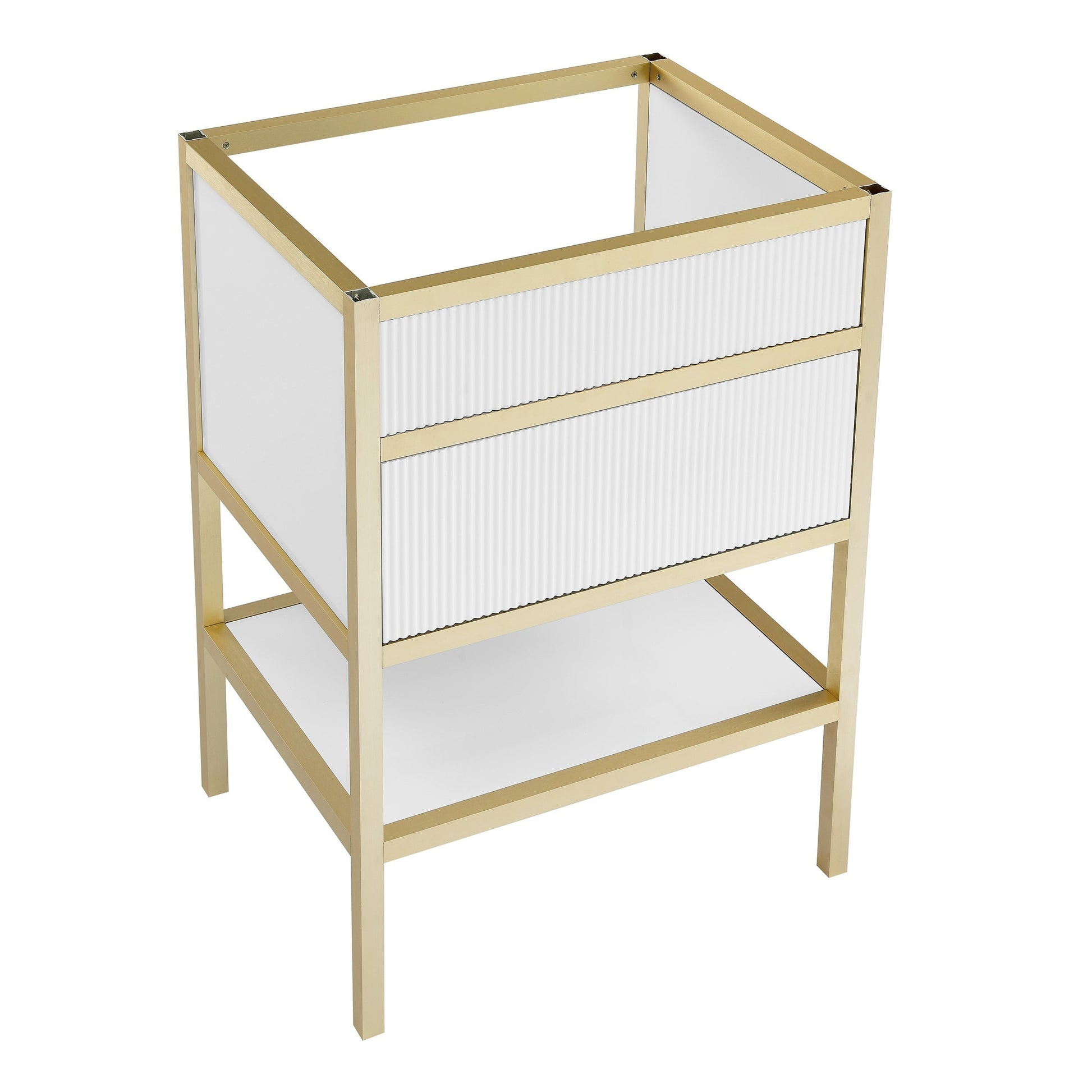 White and Gold / White / 1-Hole
