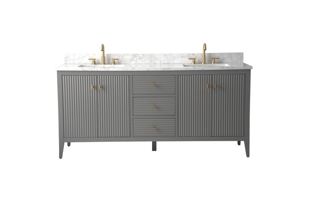 Linear Cashmere Gray / Golden Brushed