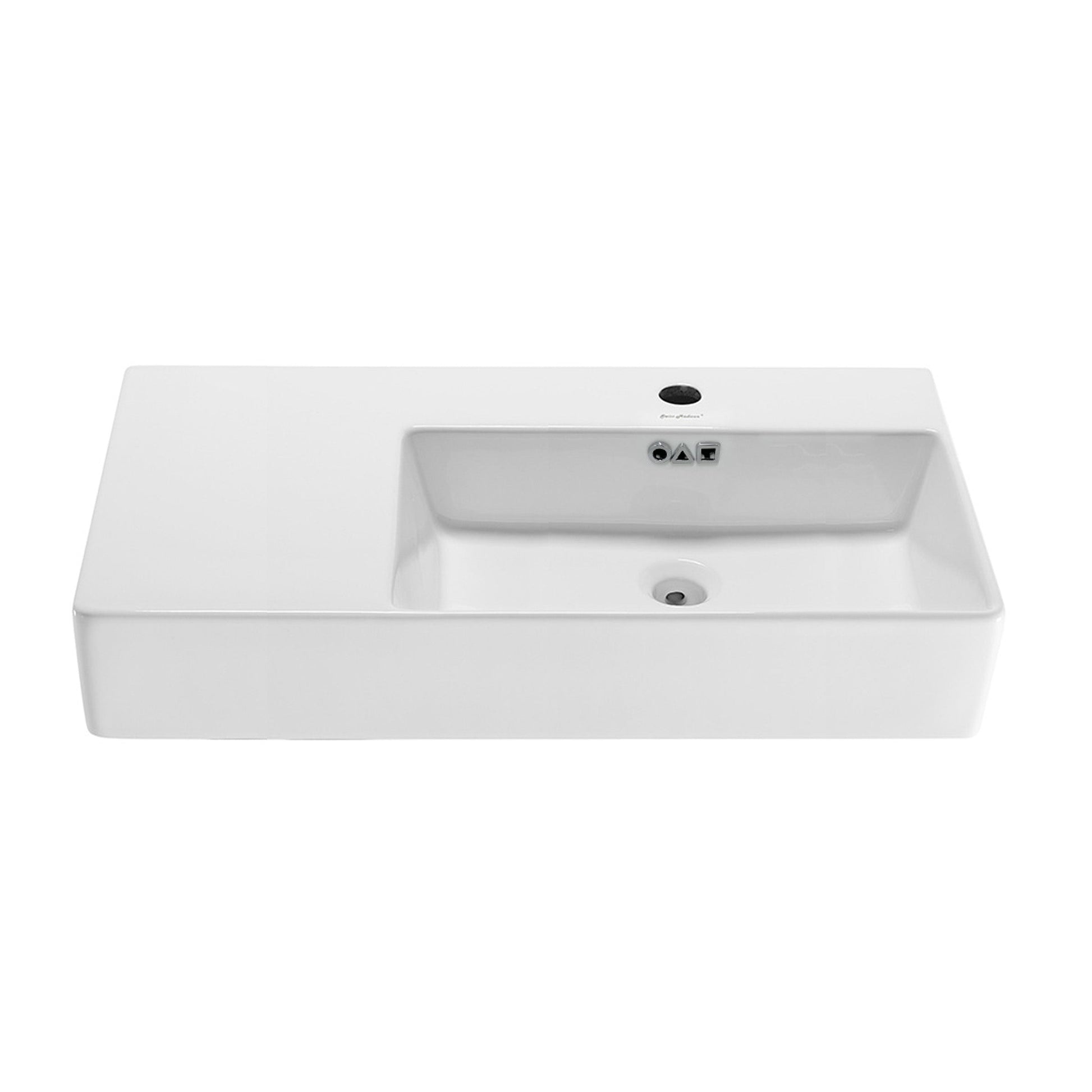 Glossy White / 1 Faucet Hole - Right