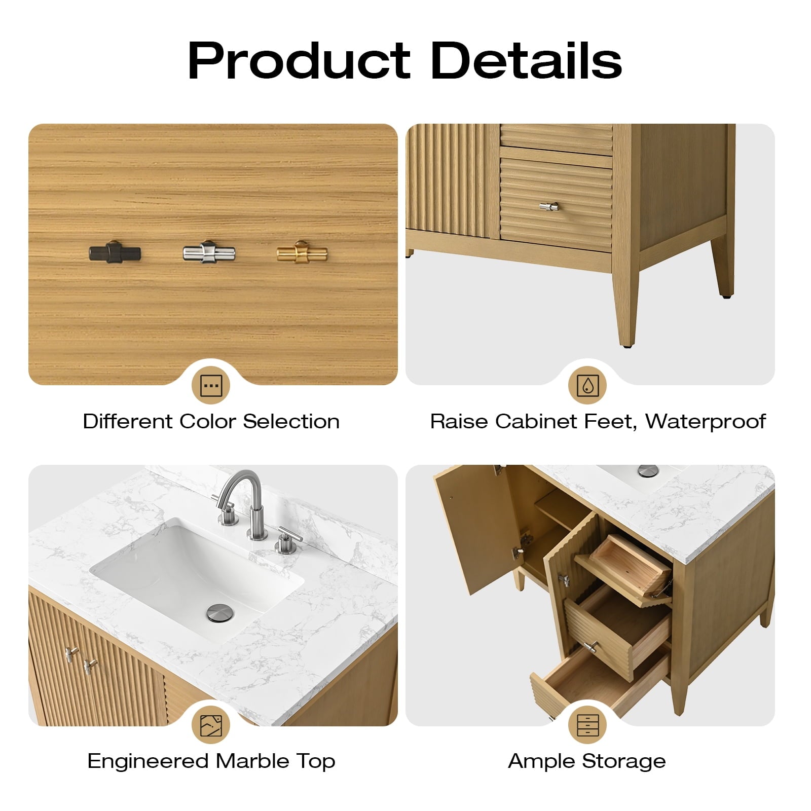 Linear Natural Oak / Matte Black