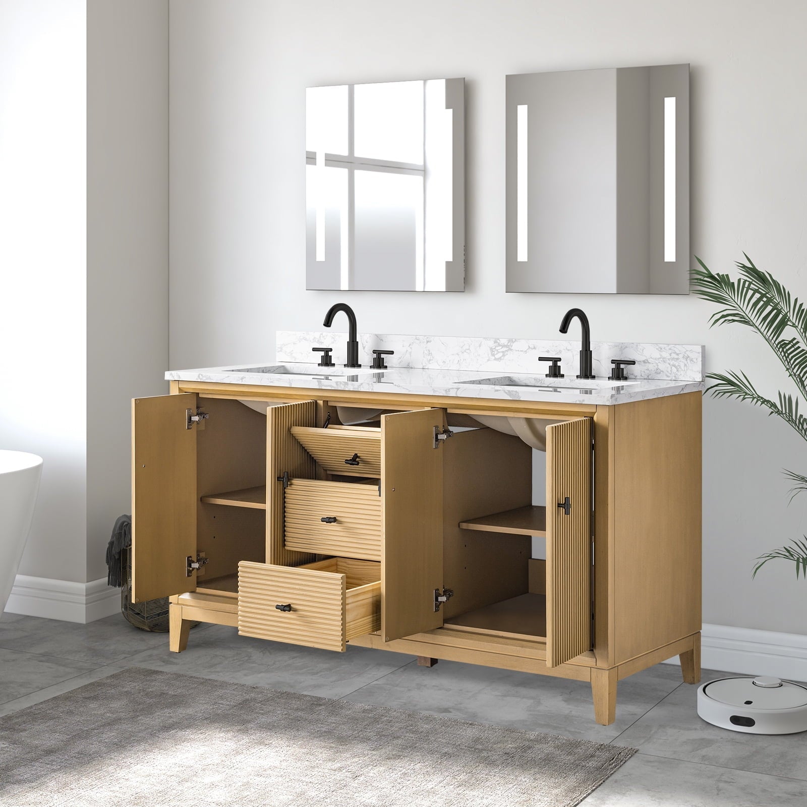 Linear Natural Oak / Matte Black