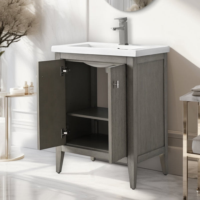 Linear Driftwood Gray / Brushed Nickel