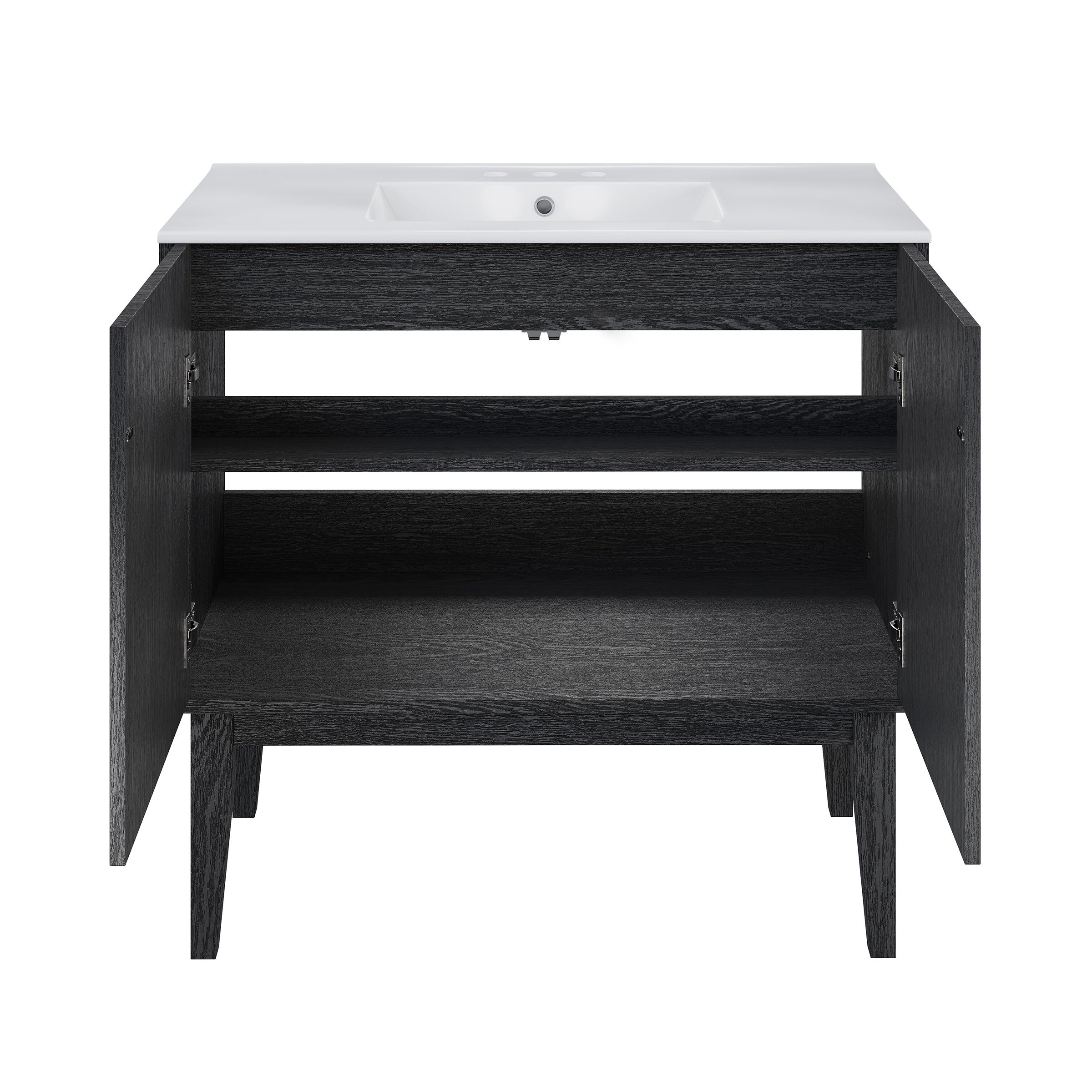 Black Oak / White / 3-Hole