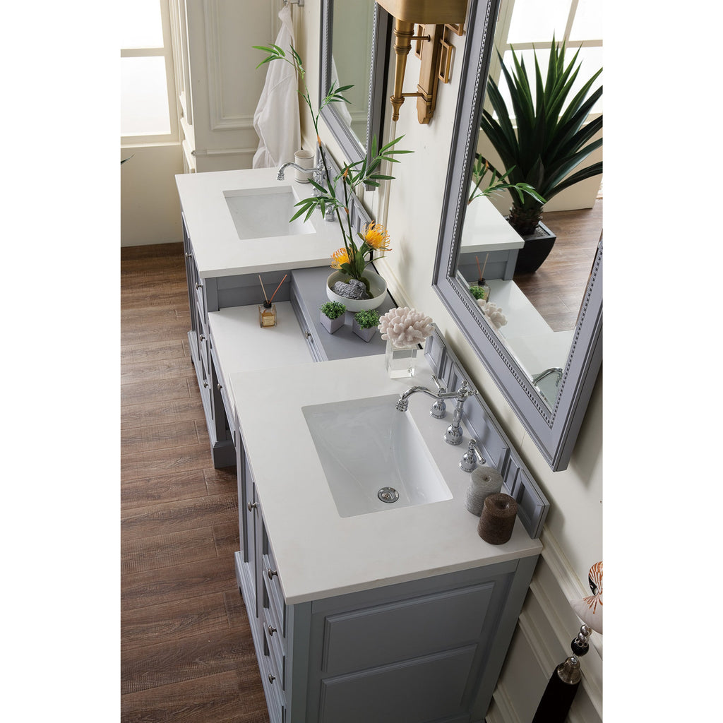 Silver Gray / White Zeus - 3 Faucet Holes