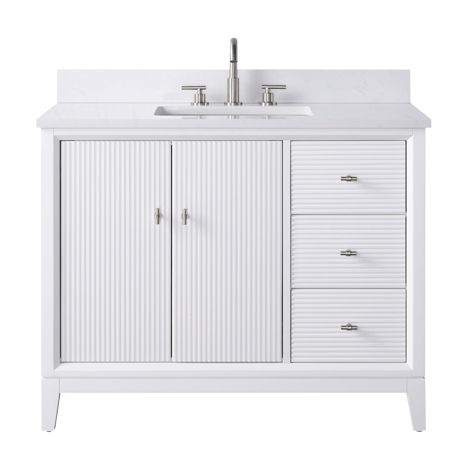 Linear White / Brushed Nickel