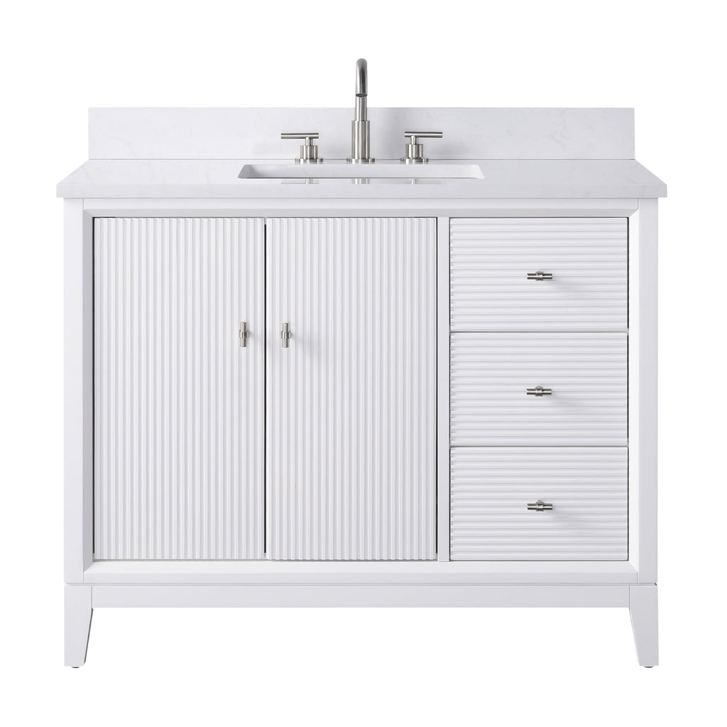 Linear White / Brushed Nickel