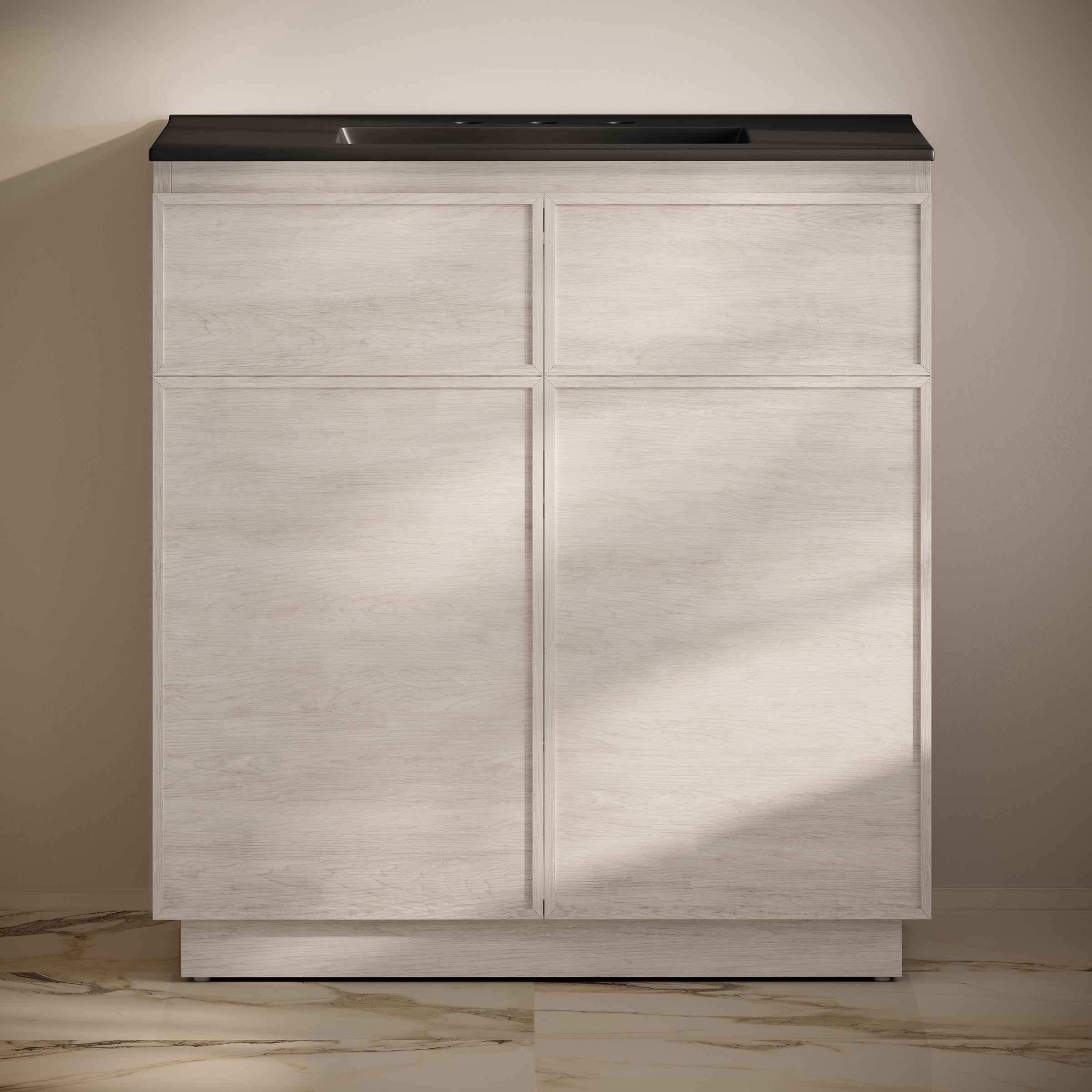 White Oak / Black / 3-Hole