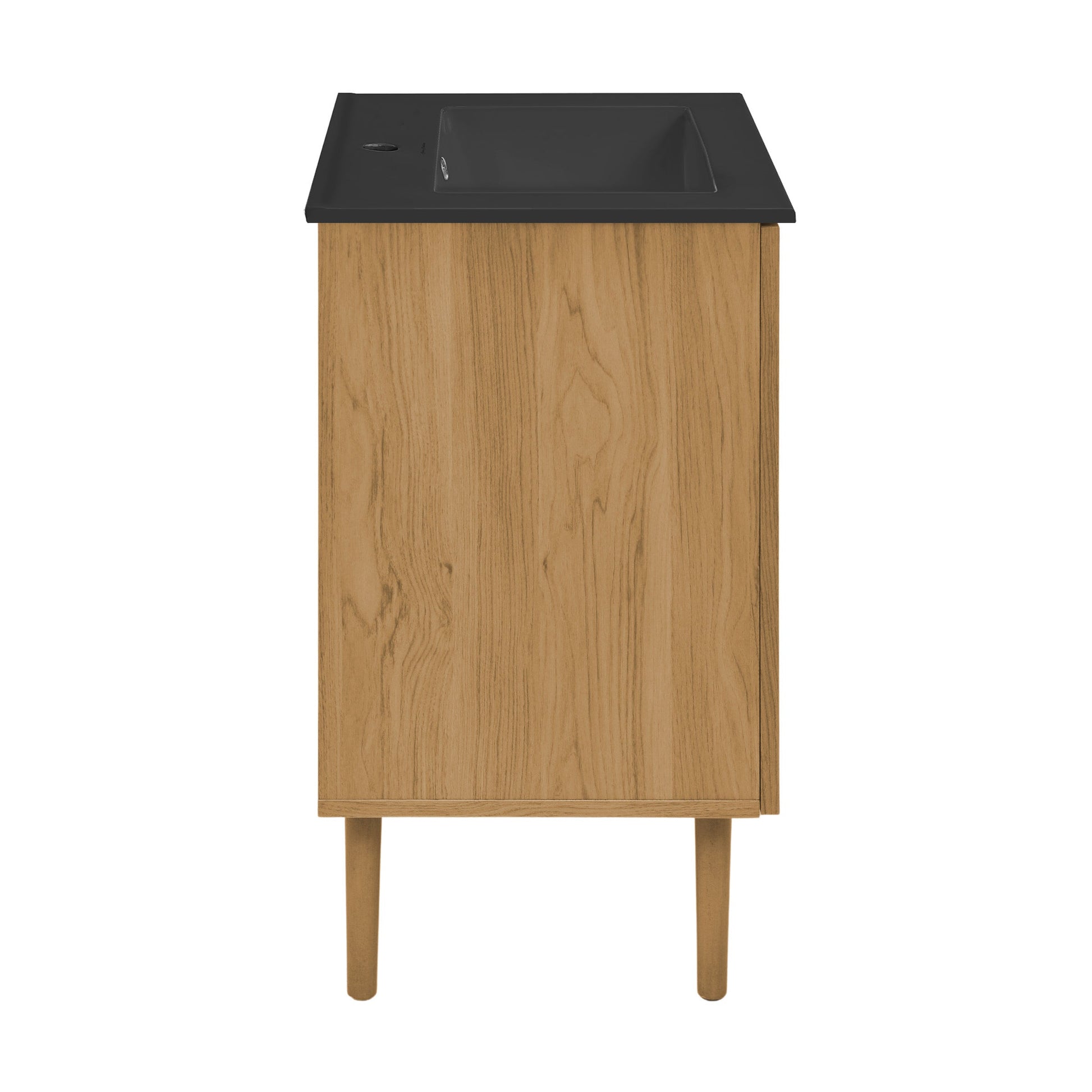 Golden Oak / Matte Black / 1-Hole