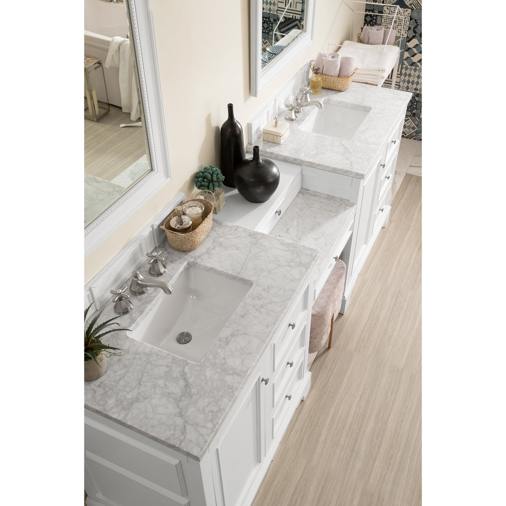 Bright White / Carrara White - 3 Faucet Holes